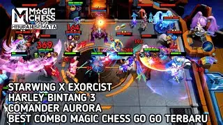 HARLEY BINTANG 3 | STARWING X EXORCIST | AURORA | BEST COMBO MAGIC CHESS GO GO TERBARU