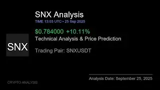 SNX (SNXUSDT) Technical Analysis - Price Prediction & Buy or Sell September 25, 2025