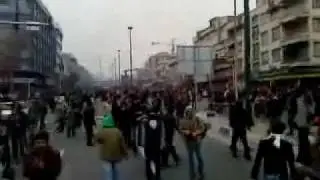 Protesters versus Riot police Iran Tehran 27 Dec 2009 Ashura