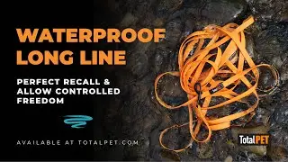 Total Pet Waterproof Long Line Recall Training Lead for Dogs