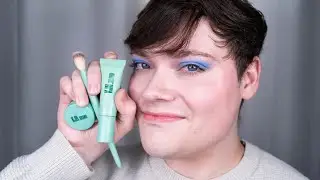Lisa Eldridge Skin Tint T1, Victoria Beckham Cornflower, KJH Hyper Shine, Laura Mercier Concealer