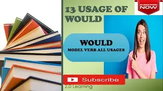 WOULD | MODEL VERB |AND ITS ALL USAGE IN ENGLISH LANGUAGE