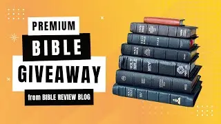 Day 3: Premium Bible Giveaway 📚 Bible Review Blog's 3rd Anniversary
