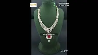 South Indian Multiway Detachable Diamond Haram cum Short Necklace || KothariJewelryUSA