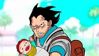 Dragon saves baby Shanks, Shamrock, and Blackbeard. He shots Tenryuubito