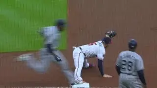 SD@ATL: Margot hits an infield single, call stands