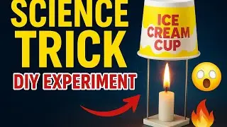 Mind-Blowing Science Trick 🔥 Candle & Glass Experiment | Easy DIY Project