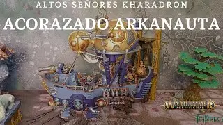 Warhammer Age of Sigmar: Acorazado Arkanauta. Pintado por m&iacute; y trasfondo. (Arkanaut Ironclad)