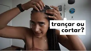 1 ano de transição pro cabelo branco — as tranças ajudam?