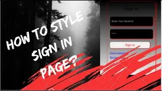 How to Style Sign in / Log in Page using CSS ? | Web Development | Front End Developer | HTML / CSS