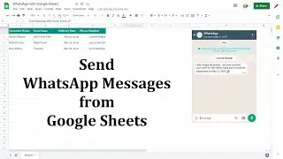 How to send WhatsApp Messages from Google Sheets