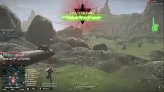 Planetside 2 TR Defending Wokuk Watchtower 45 Killstreak
