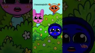 🌿🤣 Pink, Oren va Jevin &mdash; Butalar Ichida Quvnoq O&lsquo;yin! 🎯✨ #sprunki #funny #animation