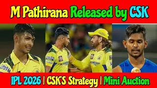 M Pathirana Released / Retained for IPL 2026? CSK Mini Auction Strategy