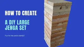 How To Make A Giant Jenga Game (easy DIY)