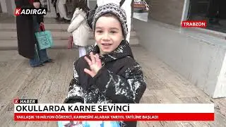 Okullarda Karne Sevinci | Yarıyıl Tatili Başladı