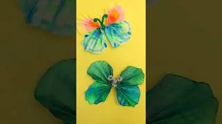 Coffee filter butterflies a simple Spring craft using markers and water #easycrafts #springcrafts