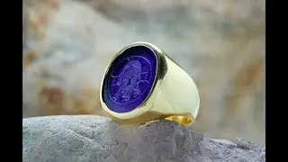 Jesus Ring on Amethyst - A Ring by Regnas Jewelry