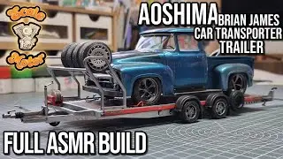 ASMR! Brian James Car Transporter [Aoshima1/24 Scale] Scale Motor