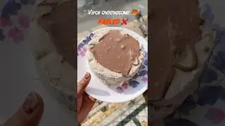 I made &ldquo;cheesecake&rdquo; but &ldquo;failed&rdquo;😣||#minivlog #shorts #shortsvideo #cheesecake #baking