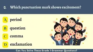 Can You Solve These Grade 1 Grammar Questions? | 30 Questions Challenge! Grammar Test for Children