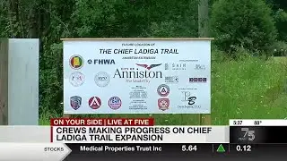Crews making progress on Chief Ladiga Trail expansion