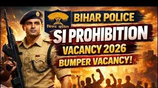 Bihar police SI Prohibition vacancy 2026 #subinspector #subinspectorofpolice #subinspectorexam
