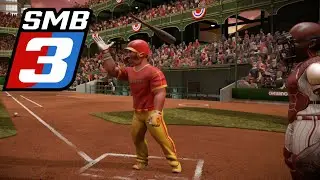 Super Mega Baseball 3 Gameplay: Heaters vs Nemesis @ Lafayette Corner Full Game (CPU vs CPU) PS4