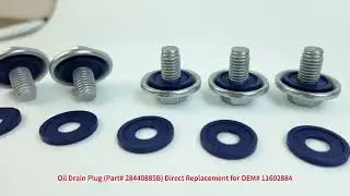 YJM Oil Drain Plug.Fits aluminum oil pans. A durable sealing gasket for leak-free performance.