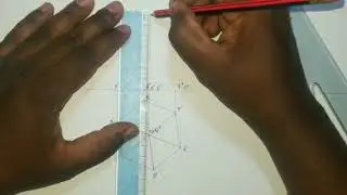 Sombra de pirâmide hexagonal