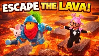 Floor is Lava Roblox with happy c!!!