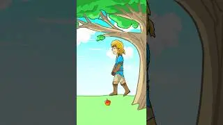 Link can&rsquo;t stop collecting Apples #zelda #link #animation #shorts