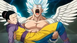 Mad Goku furiously faces Zalama and Akumo who become the supreme Saiyan Dragon God