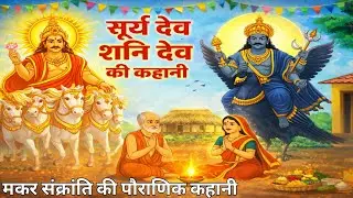 मकर संक्रांति की कहानी। सूर्य देव और शनि देव की मकर संक्रांति की पौराणिक कहानी