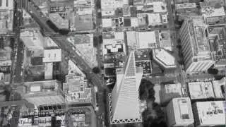 Aerial San Francisco Bay Area  Footage in Black and White HD