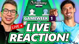 FPL GAMEWEEK 1 REACTION STREAM! | Fantasy Premier League 25/26