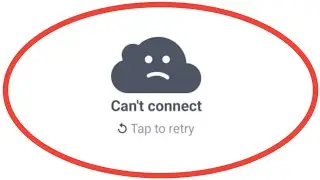 Facebook || Can't Connect Tap To Retry Problem Solve