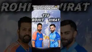 Virat Kohli vs Rohit Sharma 😳 Kaun Best Hai? | T20 Comparison #Shorts