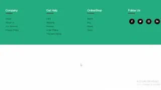 How To Design A  Responsiv Footer Section | Using HTML And CSS | HTML And CSS  Tutorial