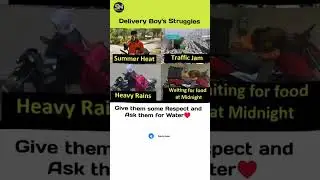 Delivery Boy's Struggle | #deliveryboy #struggle #sadstatus #shortsfeed #yt
