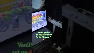 Vanlife gaming set up