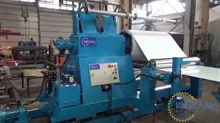 Steel coil rewinding line