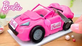 ❤️ Amazing Pink Barbie Car Cake Decorating Idea - Realistic 3D Fondant Cake Recipe