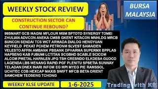 Weekly KLSE BURSA Review - 1-6-2025 💥CONSTRUCTION SECTOR CAN CONTINUE REBOUND?💥99SMART AAX AMBANK