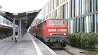 218 452 mit RB 27033 nach M&uuml;hldorf(Oberbay) in M&uuml;nchen Hbf am 10.11.17.