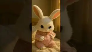 hungy bunny just wokeup from sleep #cutebunny #귀여운피아노 #cutepiano #bunnyai