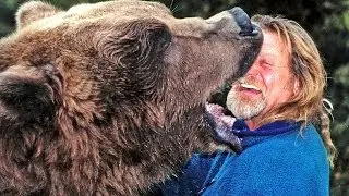 Man French Kissing 8ft Bear