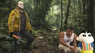 Franklin Found Jason Voorhees Inside His House in GTA 5 | SHINCH...HAMID-T GAMING ( YouTubeadnan03 )