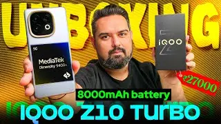 iQOO Z10 Turbo Plus Unboxing || 8000mAh Battery || Dimensity 9400+ || 144hz Refresh Rate 🔥