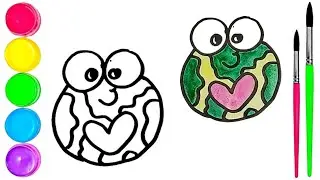 How To Draw  cute Donuts Drawing, Painting & water Coloring For Kids and Toddlers_🌈🎨